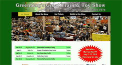 Desktop Screenshot of greenbergshows.com